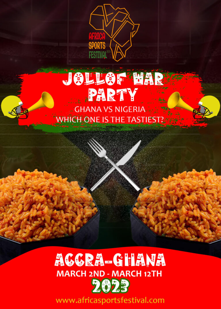 Jollof war party flyer